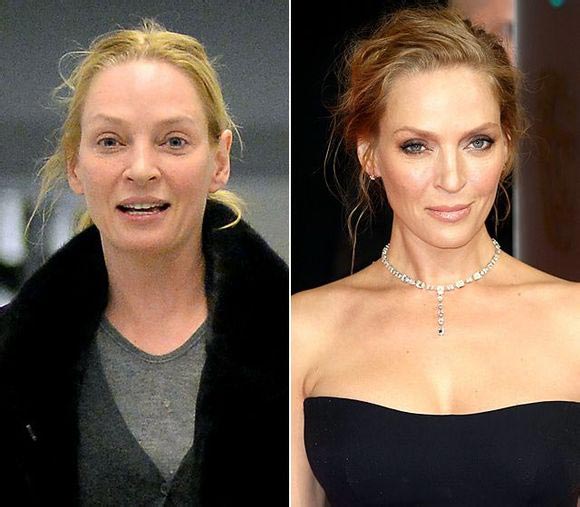 Hollywood actresses without makeup