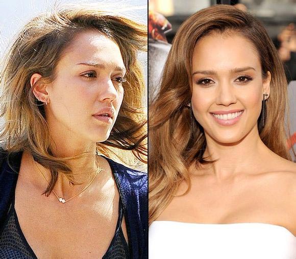 Jessica alba no shop makeup