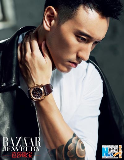 Wang Yangming poses for Bazaar Jewelry