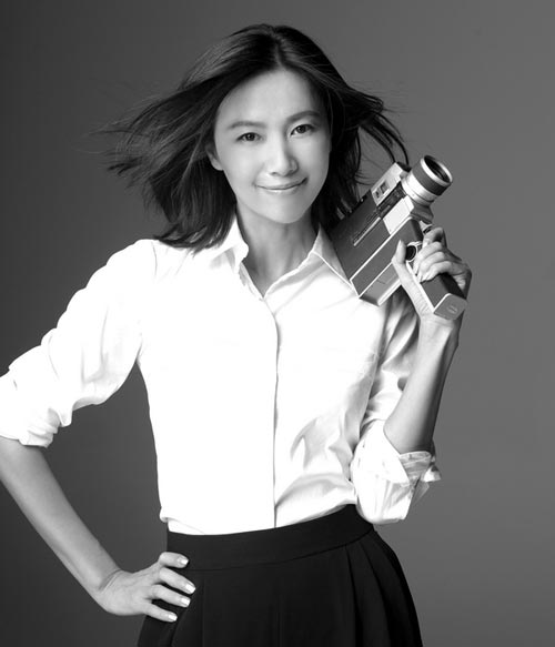Glamorous Xu Jinglei in black and white