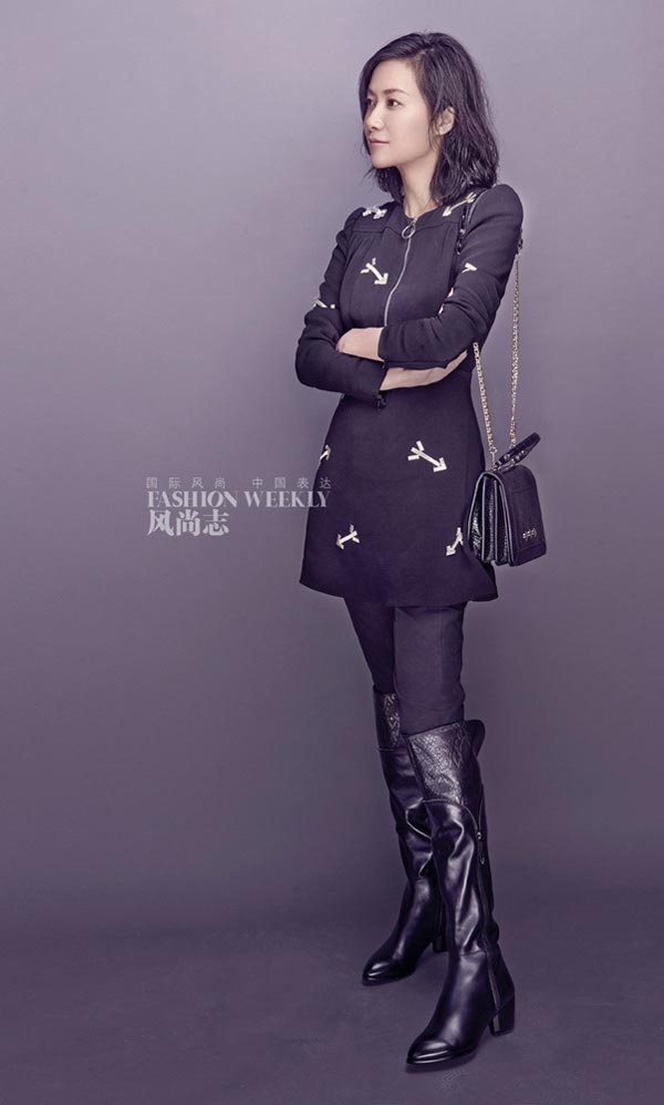 Xu Jinglei poses for fashion magazine