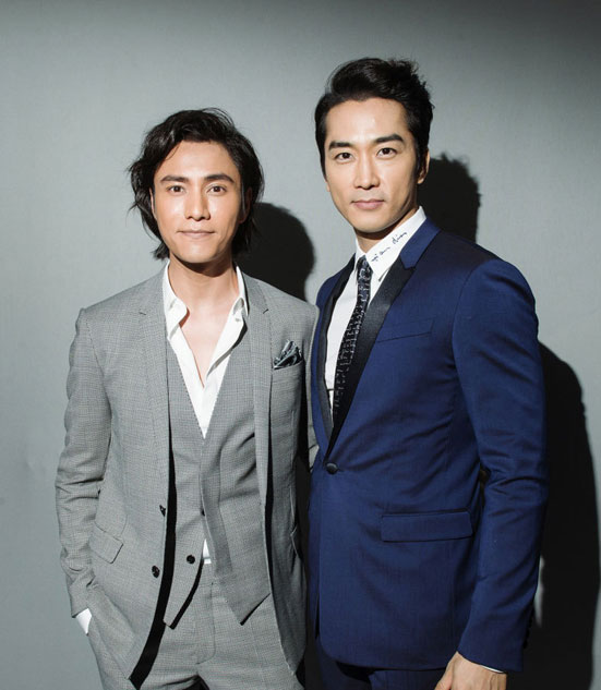 Chen Kun, Song Seung-heon at Paris Fashion Week