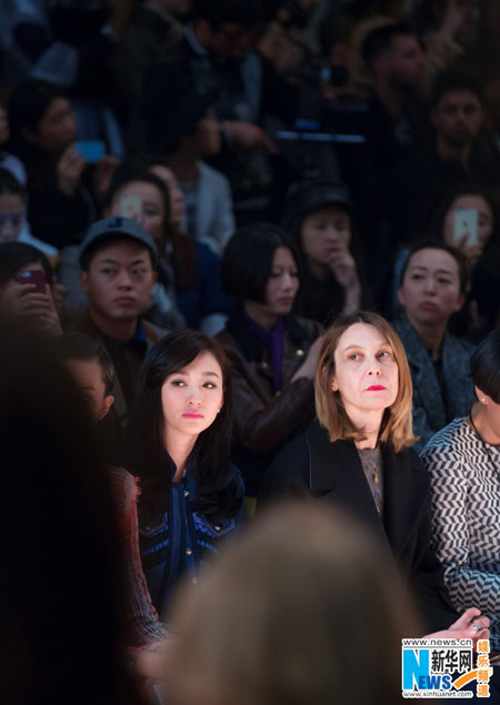 Actress Li Xiaoran attends Milan Fashion Week