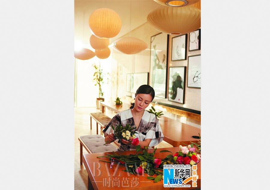 Actress Liu Zi graces cover of Harper's Bazaar