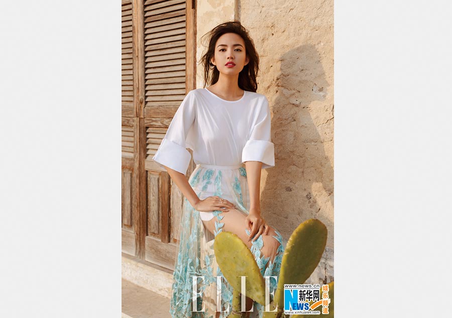 Miss World Zhang Zilin's fashion shoot