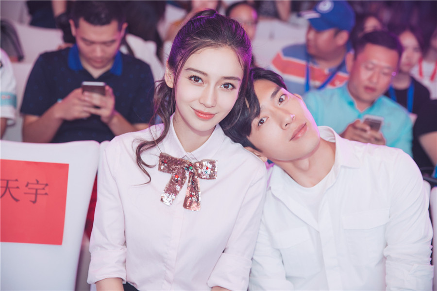 Angelababy promotes new movie