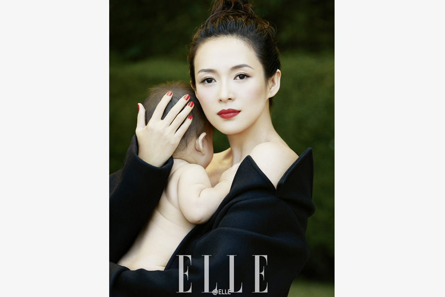 Actress Zhang Ziyi poses for fashion magazine