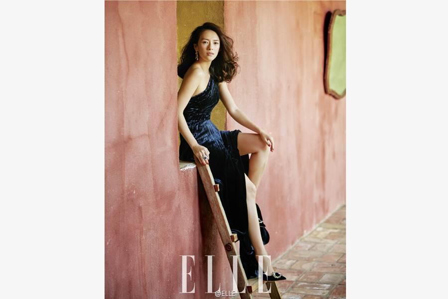 Actress Zhang Ziyi poses for fashion magazine
