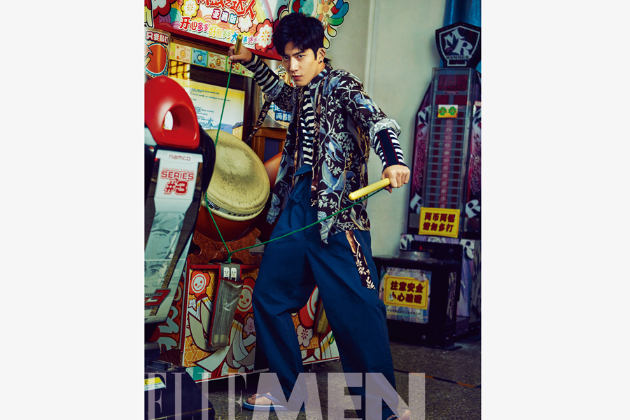 Actor Jing Boran poses for fashion photos