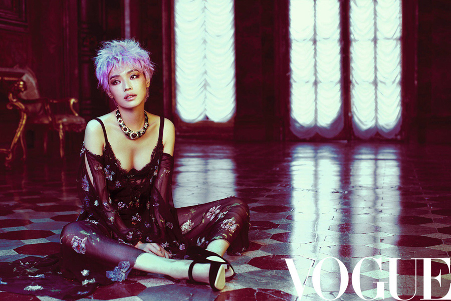 Actress Hsu Chi releases photos for 'Vogue' magazine