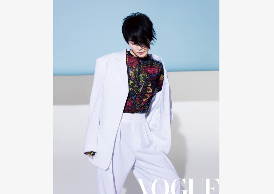 Chinese singer Faye Wong poses for 'Vogue' magazine