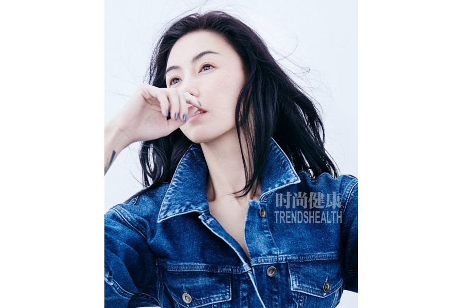 Actress Cecilia Cheung poses for fashion magazine