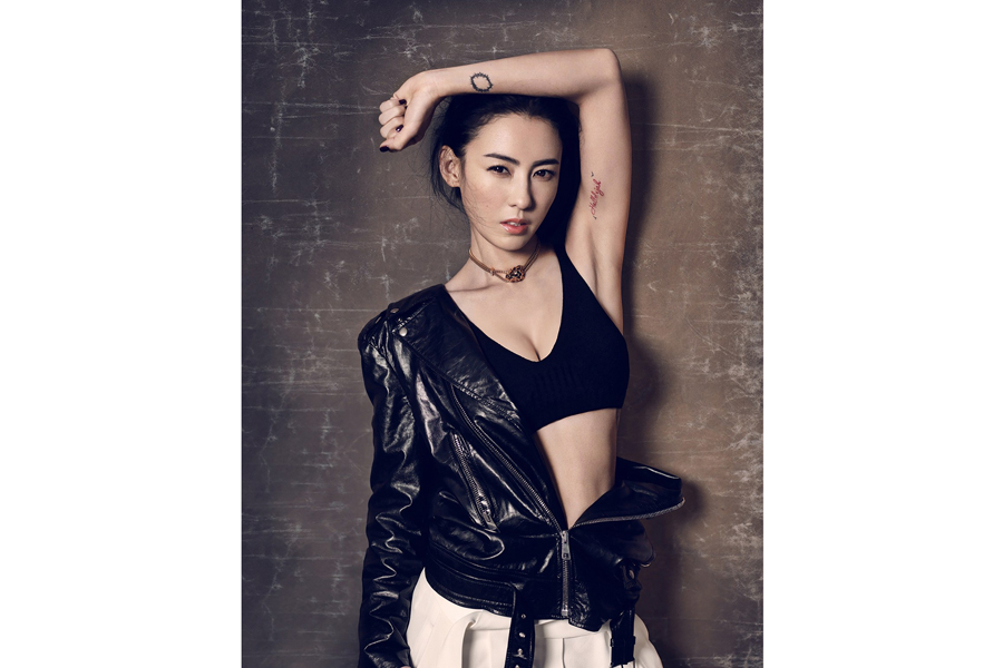 Actress Cecilia Cheung poses for fashion magazine