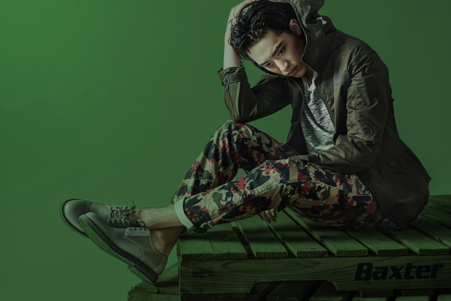 Actor Xu Weizhou poses for fashion magazine