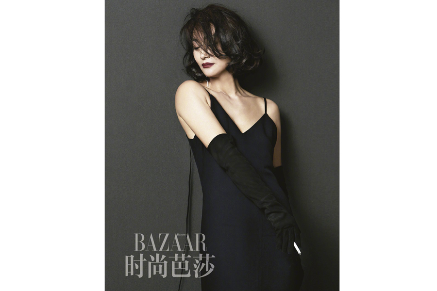 Chinese actress Kara Wai poses for fashion magazine