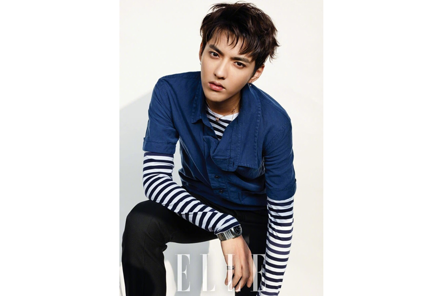 Fashion icon Kris Wu poses for the fashion magazine