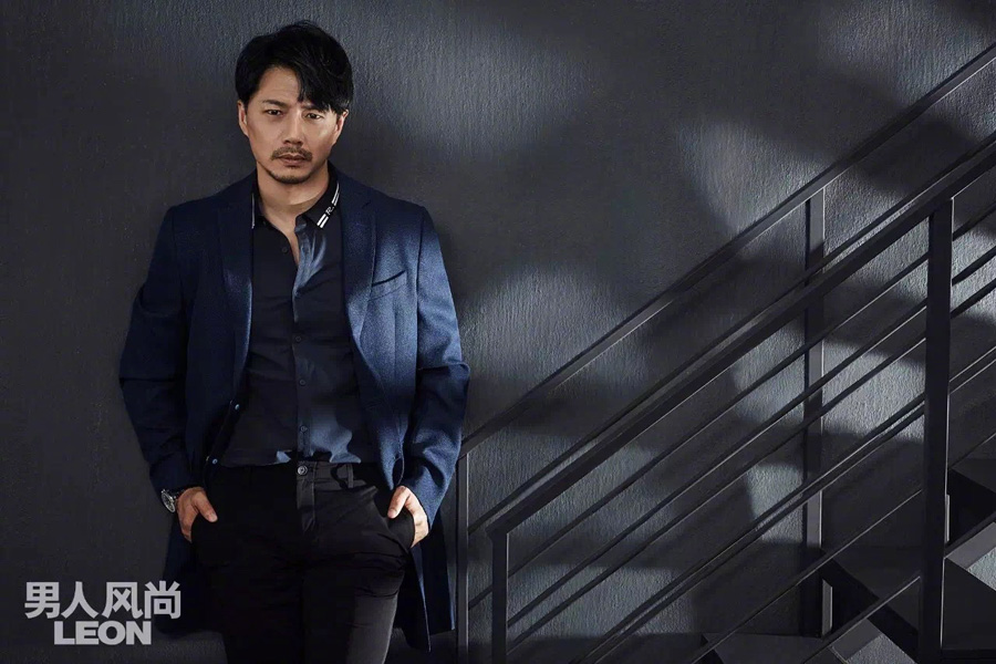 Actor Duan Yihong poses for fashion magazine