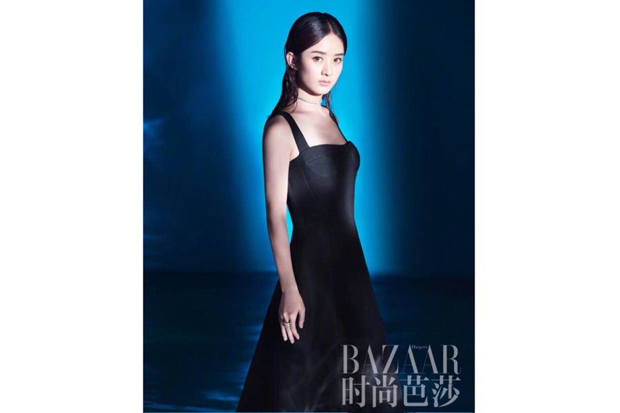 Actress Zhao Liying poses for fashion magazine