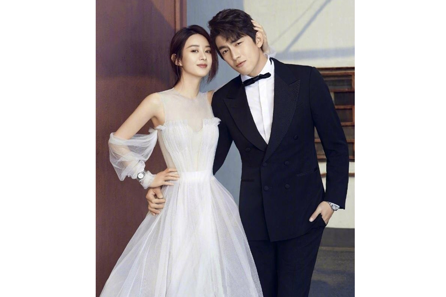 Zhao Liying and Lin Gengxin pose for fashion magazine