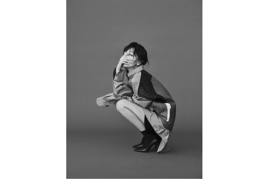 Actress Zhou Dongyu poses for fashion magazine
