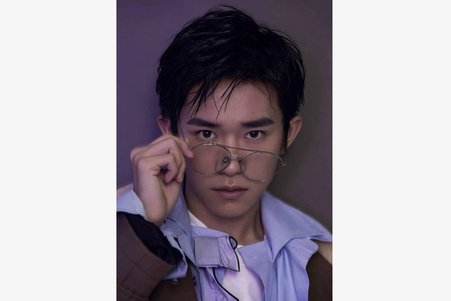 Actor-singer Yi Yangqianxi poses for the fashion magazine