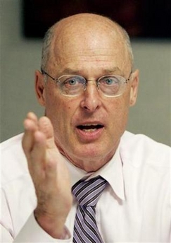 Treasury Secretary Henry Paulson speaks during an interview with Reuters in Washington July 2, 2007.