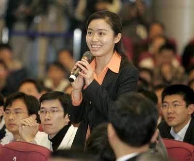 Soong delivers speech at Tsinghua