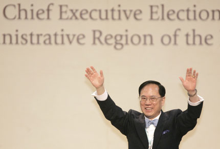 Premier appoints Tsang HK chief executive