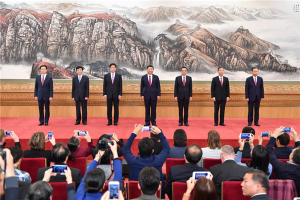 Xi introduces team, spells out his vision to media