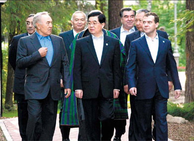 China offers aid to Pakistan, Hu meets C. Asian leaders