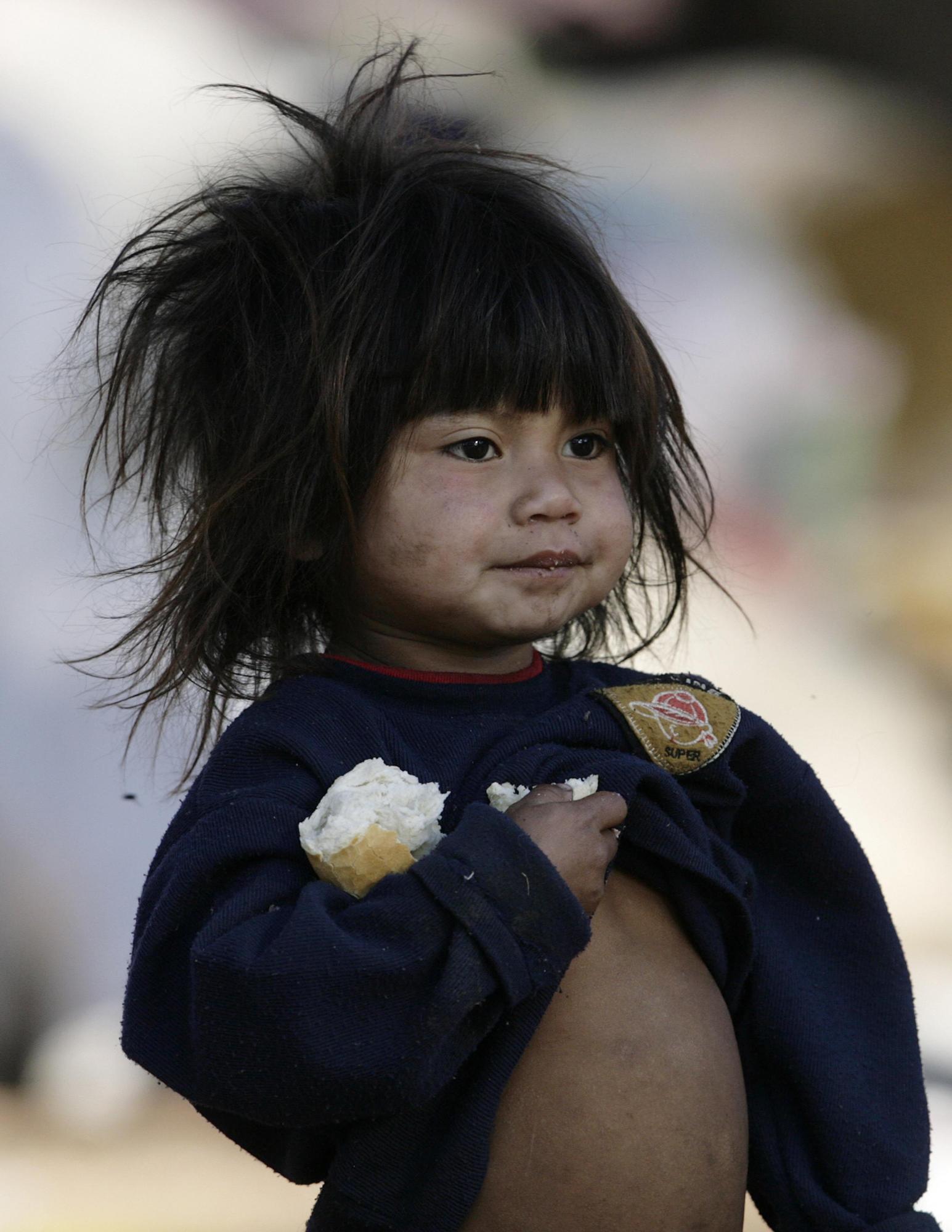 Homeless children in poverty