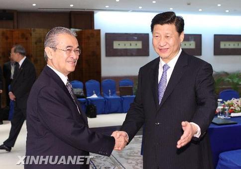 Chinese vice president meets former Malaysian PM