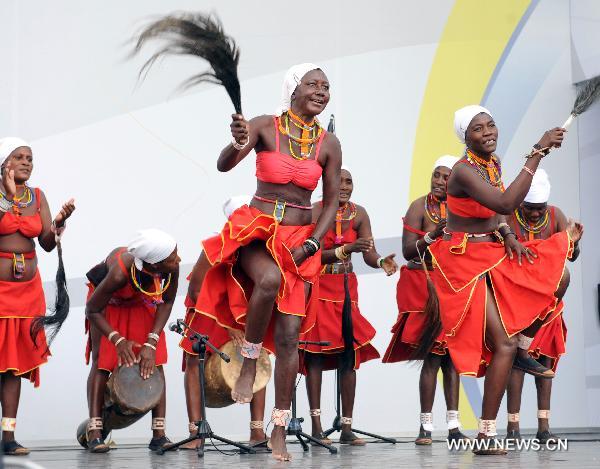 Namibian folk dance presented at Shanghai Expo