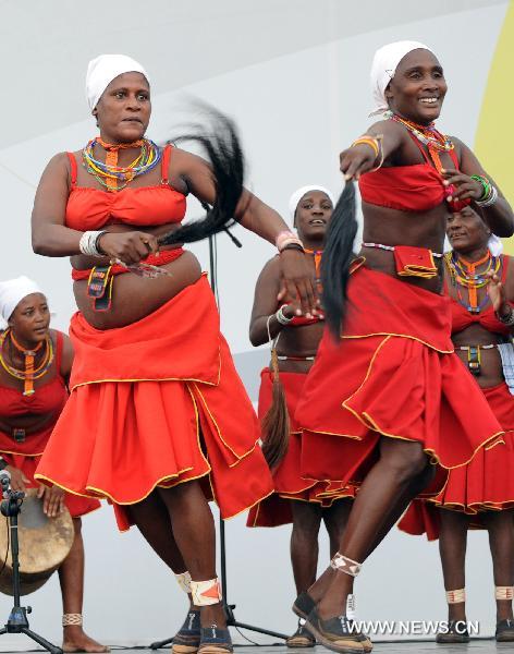Namibian folk dance presented at Shanghai Expo