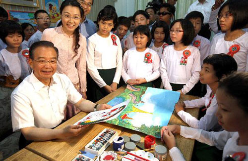 Highlights of Wen's visit in Myanmar