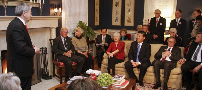 Xi charms hosts in Iowa