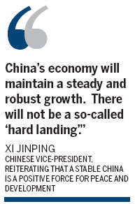 Xi to US: Ease up on economic, trade blocks