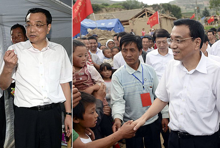 Premier Li visits NW China village after quake
