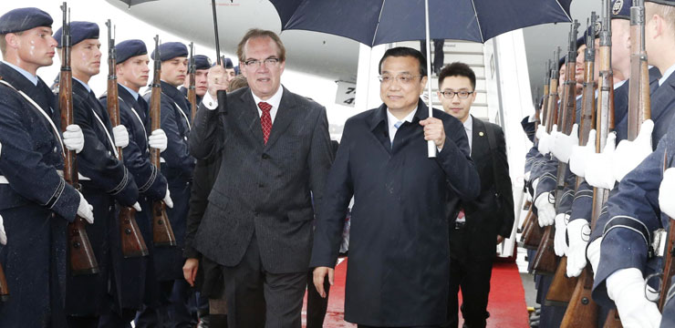 Chinese premier arrives in Germany for official visit