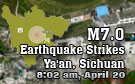 Rain forecast for quake-hit China region