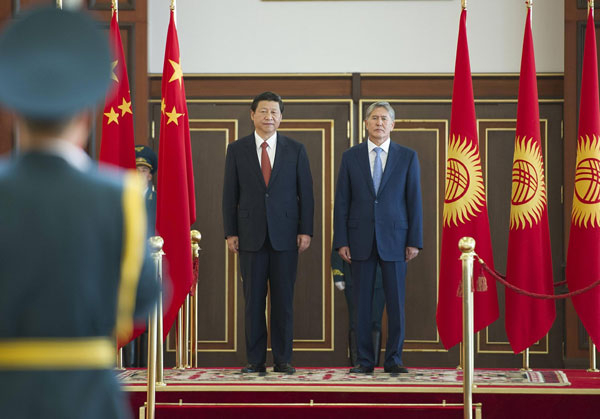 Chinese president meets with Kyrgyz counterpart on ties