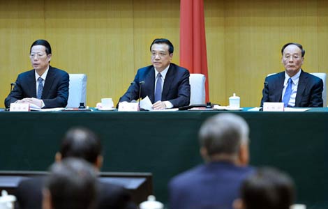 Premier Li pledges clean governance