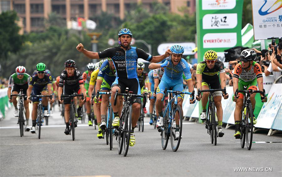 Highlights of eighth stage in Tour of Hainan Cycling Race