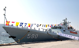 New-type frigate Quanzhou joins Chinese navy