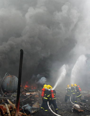 Five dead, over a hundred injured in chemical plant blast