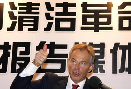 China committed to fighting climate change, says Blair