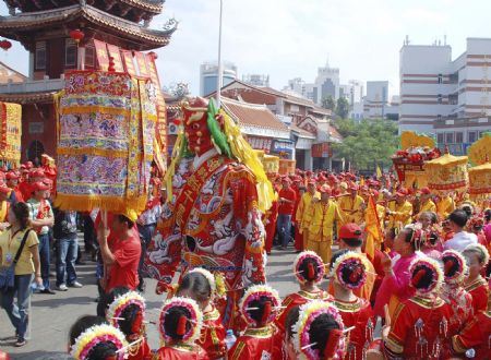 Ceremony held to worship Goddess Mazu in E China