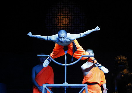 Shaolin monks perform Chinese Kung Fu in Malta