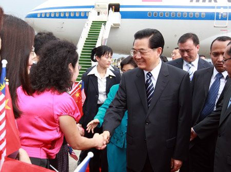 Malaysia hails Hu's visit a 'milestone' in bilateral ties