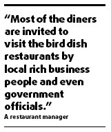 Birds fly south to end up as dinner